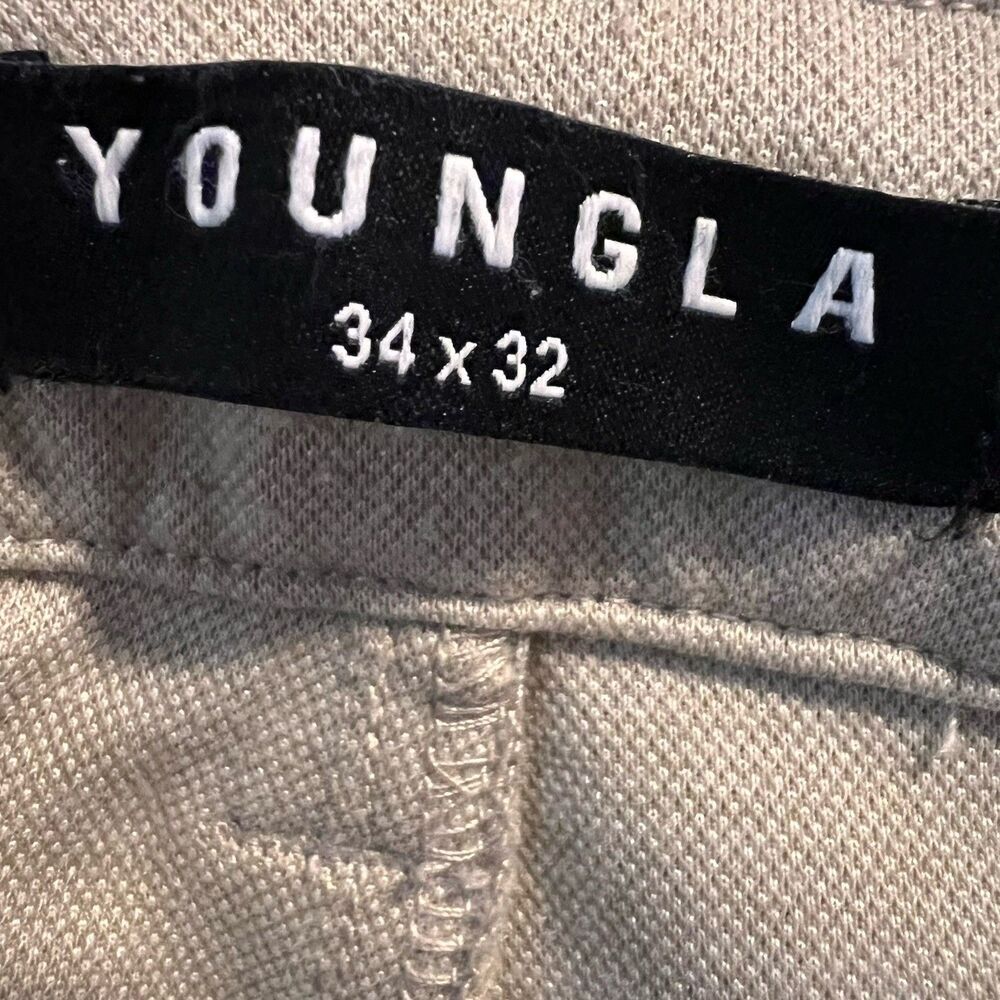 Young Men’s Pants 34x32 Beige Midrise - Picture 4 of 5